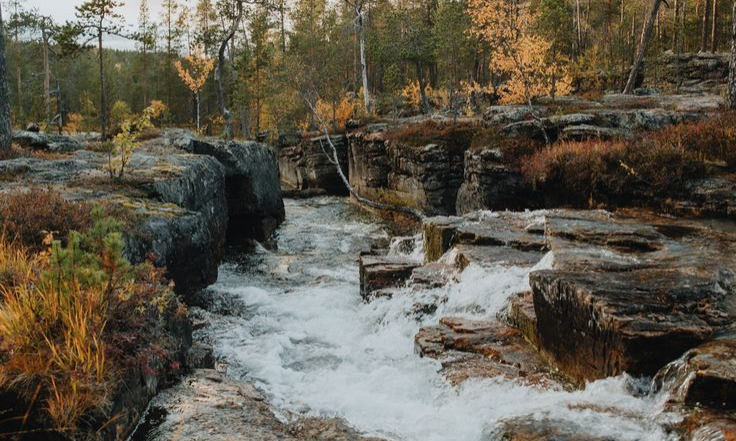 Scenic River in Lapland