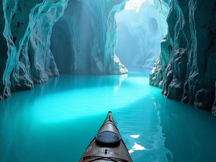 Explore the Sculpted Veins of the Patagonian Blue