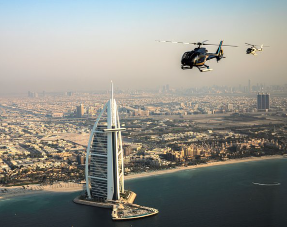 Dubai private helicopter tour