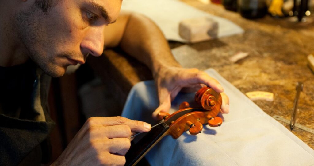 Stand at the Bench of a Cremona Master Luthier