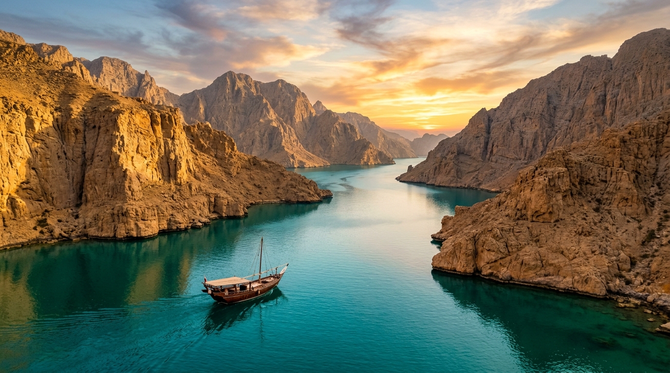 Musandam Fjords private luxury dhow expedition